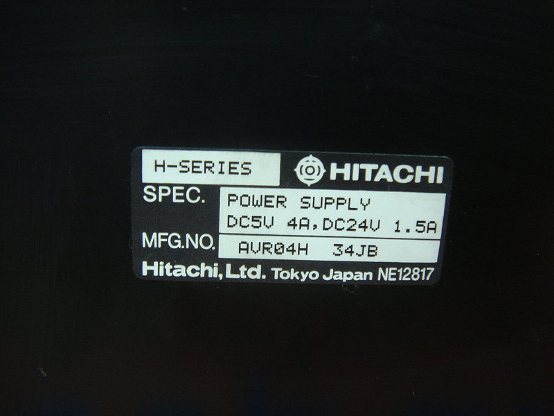 HITACHI H-SERIES POWER SUPPLY DC5A 4V,DC24V 1.5A AVR04H - PLC DCS SERVO ...
